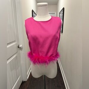 Main Strip Fuchsia Blouse
